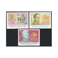 Chile 616-618, MNH. Mi 979-981. Constitution 1980. Cardinal Caro, Diego Portales - Chili