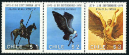 Chile 494-496a, MNH. Mi 859-861. Military Junta, 3rd Ann. Araucan,Condor,Victory - Cile