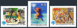 Chile 553-555,555a, MNH. Michel 913-915, Note. IYC-1979. Children's Drawings. - Cile