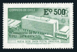 Chile 441,441a Sheet,MNH.Michel 796,Bl.A796 UPU-100,1974.Headquarters In Bern. - Chile