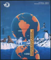 Chile 865, 865a, MNH. World Stamp EXPO-1989. Penguins, Bird, Seals, White Bear. - Cile