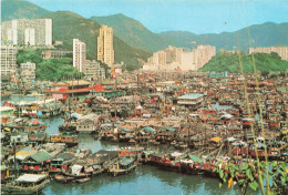 CHINE (HONG KONG) - Bird's - Eye View Of Aberdeen - Bateaux - Animé - Carte Postale - China (Hongkong)
