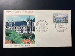 Enveloppe 1er Jour "Château De Blois" - 21/05/1960 - 1255 - Historique N° 337 - 1960-1969
