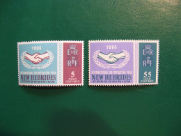 NOUVELLES HEBRIDES POSTE ORDINAIRE N° 225/226 TIMBRES NEUFS** LUXE COTE 8,50 EUROS - Unused Stamps