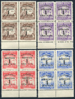 Colombia RA36-Ra39 Blocks/4,MNH.Michel Zw37-40. Postal Tax Stamps 1948. - Kolumbien