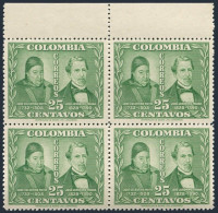Colombia 567 Block/4,MNH.Michel 537. Jose Celestino Mutis & Jose Jeronimo Trina. - Kolumbien