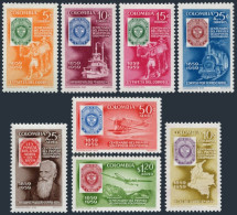 Colombia 709-712,C351-C355,MNH.Mi 884-891,Bl.15. Colombian Stamps-100,1957.Mule, - Colombia