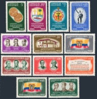 Colombia 719-C385,MNH.Mi 931-942. Independence-150,1960.Leaders,Arms,Flag,coins, - Kolumbien