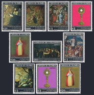 Colombia 777-981,C502-C506,MNH.Mi 1125-1134. Eucharistic Congress,1968.Paintings - Kolumbien