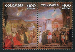 Colombia C775-C776a Pair, MNH. Mi 1694-1695. The Apotheosis Of Popayan, 1987. - Kolumbien