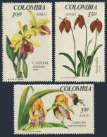 Colombia C489-C491,MNH.Michel 1100-1102. Orchids 1967,Bee. - Colombie