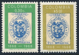 Colombia 784-785a,785,MNH.Michel 1141-1142,Bl.30.Postage Stamps Of Antioquia-100 - Kolumbien