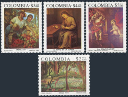 Colombia C615-C618,MNH.Mi 1284-1287. Art 1975.By Gregorio Vazquez,Miguel Vargas, - Colombie