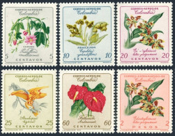 Colombia C420-C425, MNH. Michel 910-913, 916, 925. Flowers 1962. - Colombie