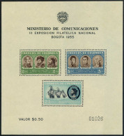 Colombia 642a,C278a Sheets, MNH. Mi Bl.12-13. Columbus, Bolivar, Marti, Balboa, - Colombie