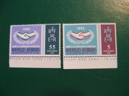 NOUVELLES HEBRIDES POSTE ORDINAIRE N° 223/224 TIMBRES NEUFS** LUXE COTE 8,50 EUROS - Unused Stamps