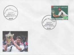 Croatia, Tennis, G. Ivaniševic; Wimbledon Winner 2001, First Day Cancel, Michel 581 - Tennis