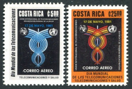 Costa Rica C833-C834, MNH. Mi . World Telecommunications Day, 1981. - Costa Rica