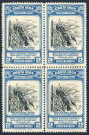 Costa Rica C198 Block/4, MNH. Agricultural Livestock Fair, 1950. Tuna Fishing. - Costa Rica