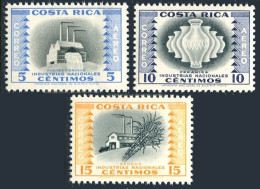 Costa Rica C252-C254, MNH. Refinery Of Vegetable Oils And Fats, Pottery, Sugar. - Costa Rica