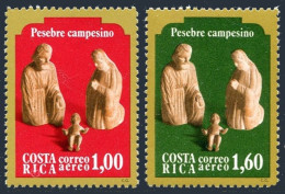 Costa Rica C773-C774, MNH. Michel 1056-1057. Christmas 1979. Holy Family Creche. - Costa Rica