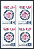 Costa Rica C578 Block/4, MNH. Michel 857. OAS, 25th Ann.1973. Emblem. - Costa Rica