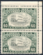 Costa Rica C135 Pair, MNH. Michel 393. Hospital Of St John Of God, 1946. - Costa Rica