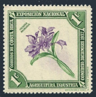 Costa Rica 184, MNH. National Exposition, 1938. Purple Guaria Orchid. - Costa Rica