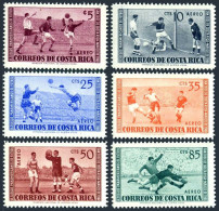 Costa Rica C283-C288, MNH. Michel 549-554. 3rd Pan-American Soccer Games, 1960. - Costa Rica
