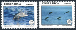 Costa Rica 453-454, MNH. Michel 1417-1418. Protection Of The Dolphin. 1993. - Costa Rica