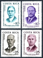 Costa Rica C330-C333, MNH. Mi 597-600. Congress Of Physicians, 1961. Portraits. - Costa Rica