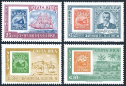 Costa Rica C362-C365, MNH. Michel 626-429. Costa Rican Stamps-100, 1963. - Costa Rica
