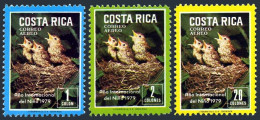 Costa Rica C747-C749, MNH. Michel 1029-1031. IYC-1979. Hungry Nestling. - Costa Rica