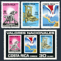 Costa Rica 323-326, MNH. Mi 1244-1247. Labor Monument, Neutrality-dove, Flag,Map - Costa Rica