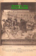 R419666 Ypres. Painting In The Pauwels Gallery Showing The Building Of The Halle - Monde