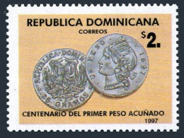 Dominican Republic 1257, MNH. Michel . Irst Peso Coin, Centenary, 1997. - Dominique (1978-...)