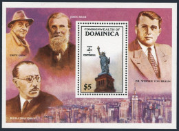 Dominica 944, MNH. Michel Bl.107. Statue Of Liberty-100, 1985. - Dominica (1978-...)