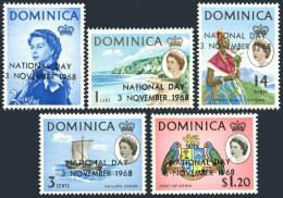 Dominica 228-232, Hinged. Michel 224-228. NATIONAL DAY 3 NOVEMBER 1968. - Dominique (1978-...)