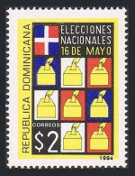 Dominican Rep 1162, MNH. Michel 1704. National Elections, May 19. 1994.  - Dominique (1978-...)