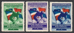 Dominican Rep 326-328, MNH. 1st National Olympic Games, 1937. Discus. - Dominique (1978-...)