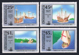 Dominica 1299-1301,1304 1st Set,MNH. Discovery Voyages,1991.Columbus Ships - Dominica (1978-...)