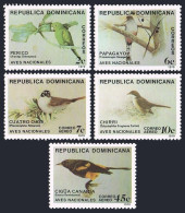 Dominican Rep 820-821, C301-C303, MNH. Mi 1243-1247. Birds 1979. Parrot, Trogon, - Dominica (1978-...)