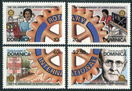 Dominica 659-662, MNH. Mi 672-675. Rotary Intl, 75th Ann.1980. Nurse,Paul Harris - Dominica (1978-...)