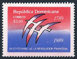 Dominican Rep 1049,MNH.Michel 1579. French Revolution,200th Ann.1989. - Dominica (1978-...)