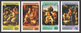 Dominica 786-789,790,MNH.Mi 800-803,Bl.80. Holy Family Painting By Raphael,1982. - Dominique (1978-...)