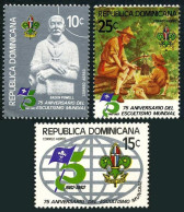 Dominican Rep C359-C361,MNH. Scouting Year 1982.Lord Baden-Powell.Globe,Cooking. - Dominica (1978-...)