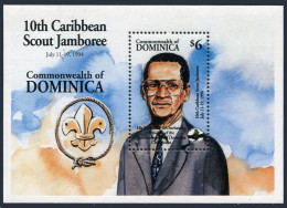 Dominica 1711, MNH. Michel 1875 Bl.270. Carib Scout Jamboree, 1994. Sorhaindo. - Dominique (1978-...)