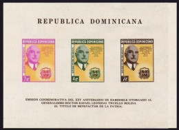 Dominican Republic 499a Sheet,MNH-. Michel Bl.17. Gen. Rafael Trujillo, 1958. - Dominica (1978-...)