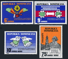 Dominican Rep 765-C240, MNH. USA-200, 1976. Maps, Washington, Independence Hall. - Dominica (1978-...)