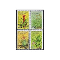 Dominica 847-851,MNH. Mi 863-866, 867 Bl.90. AUSIPEX-1984. Local Plants, Flowers - Dominica (1978-...)